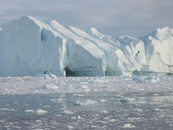 Iceberg calving in Ilulissat, Greenland