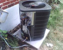 Newer residential air conditioning unit