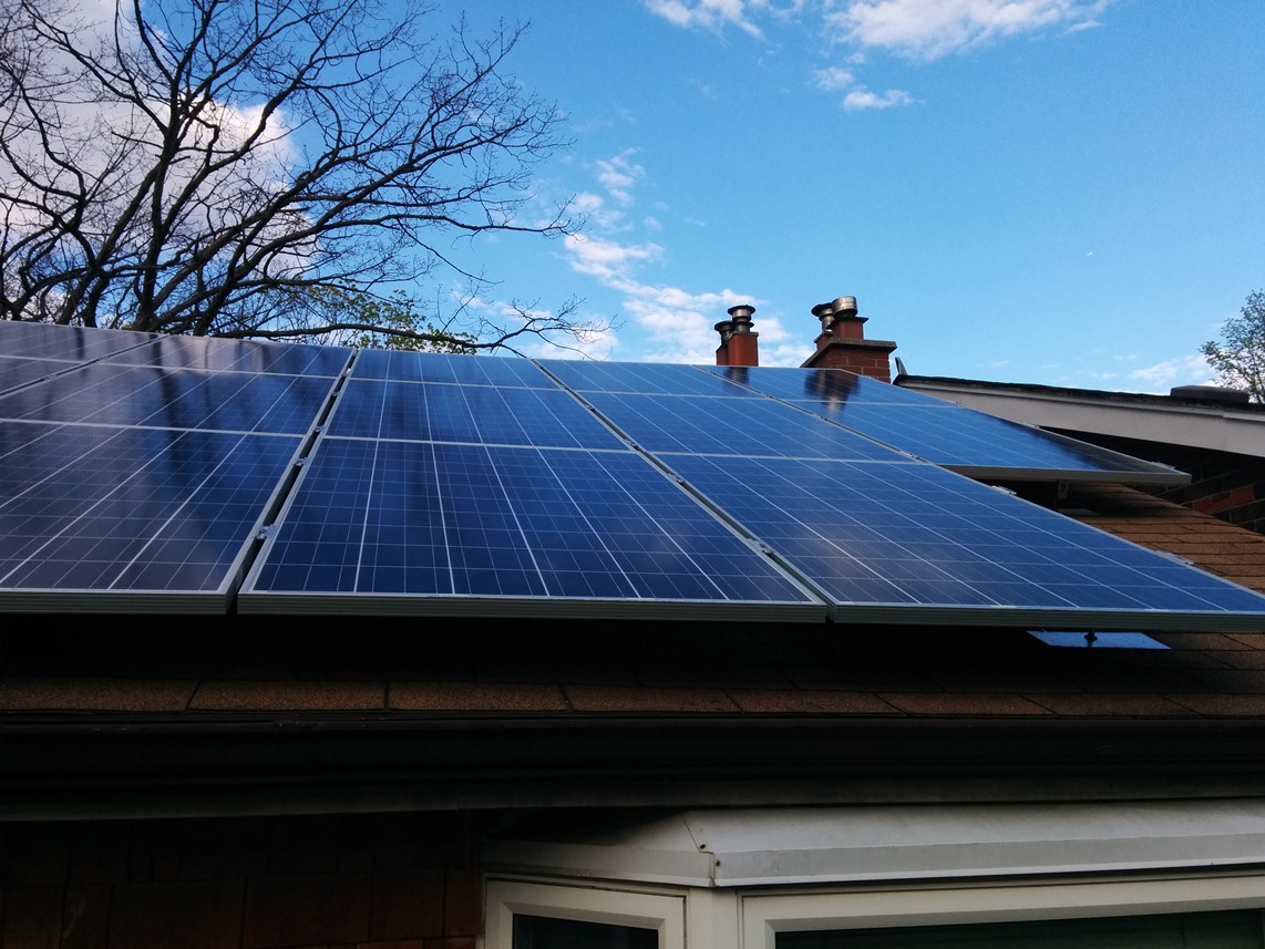 Part of the solar electric setup on my home